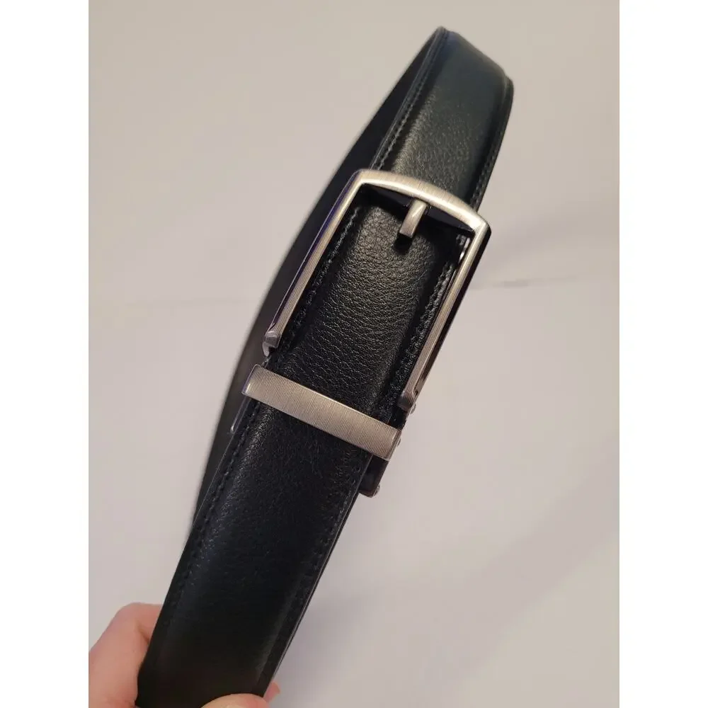 Mens Belt Leather Ratchet Belt Adjustable Fits 30 - 36